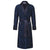 Sherlock men's smoking jacket in navy paisley – long smoking robe for men